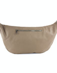 lepelou - leder - Bauchtasche - XXL Bauchtasche CLARA taupe -hinten- LPBCLATAUE