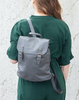 lepelou - leder - AMELIE - Lederrucksack grau - LPRAMEGRAE