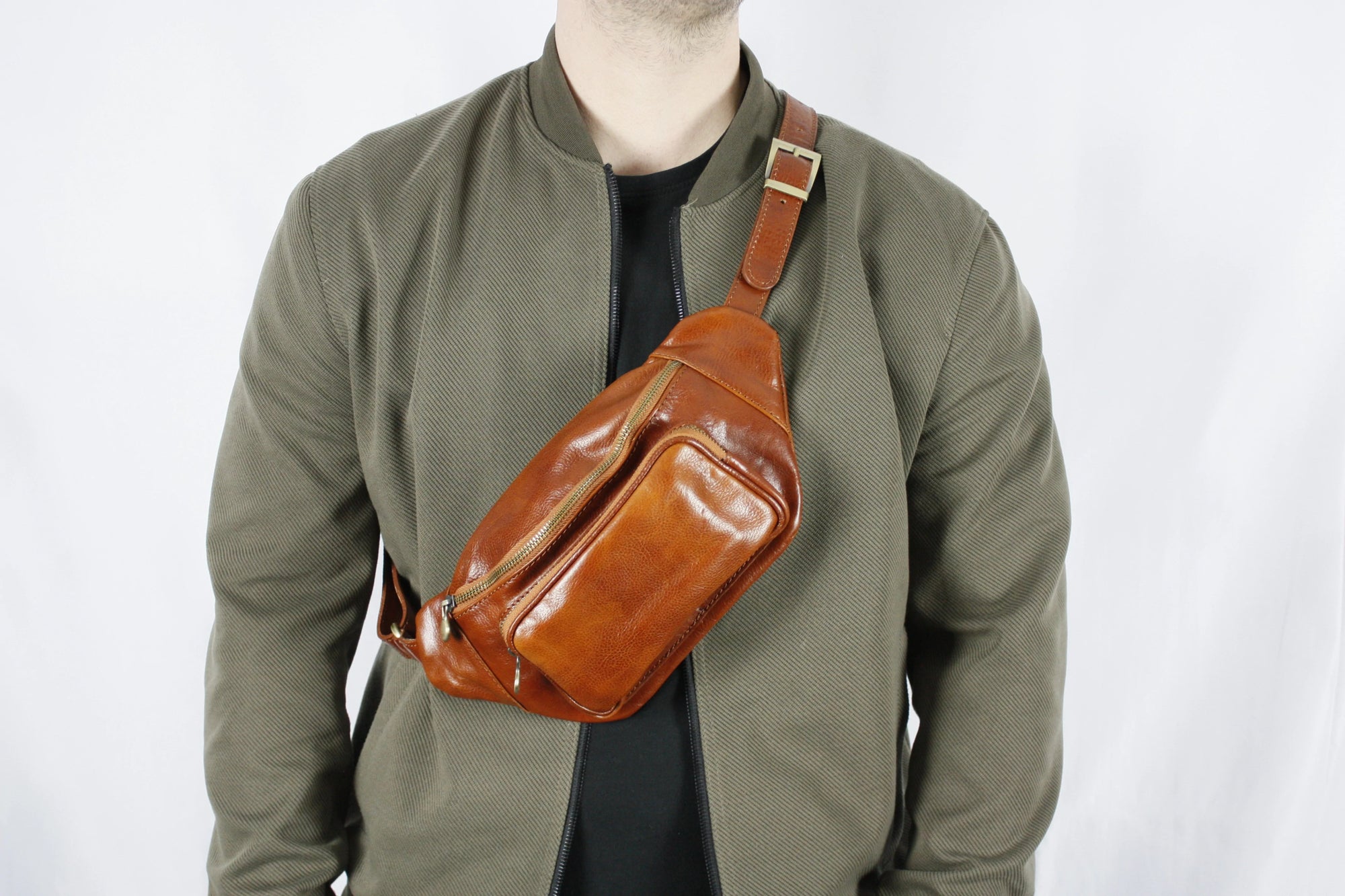 lepelou - leder - Bauchtasche - TINO cognac - LPBTINCOGE