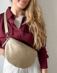 lepelou - leder - Bauchtasche - TONI beige - LPBTONBEIS