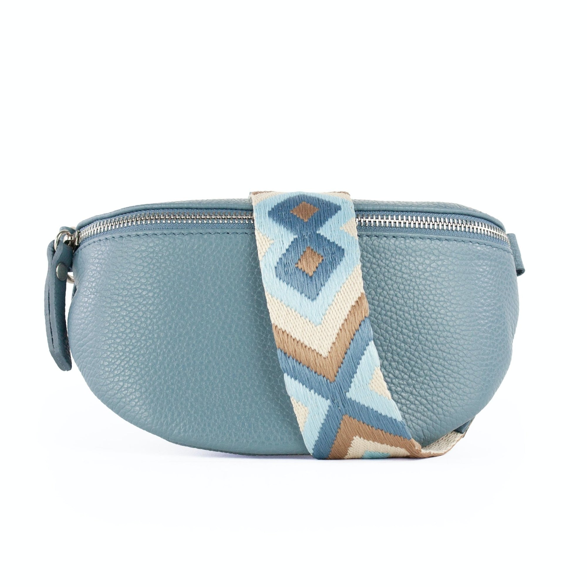 lepelou - leder - Bauchtasche - TONI blau - LPBTONBLAS1