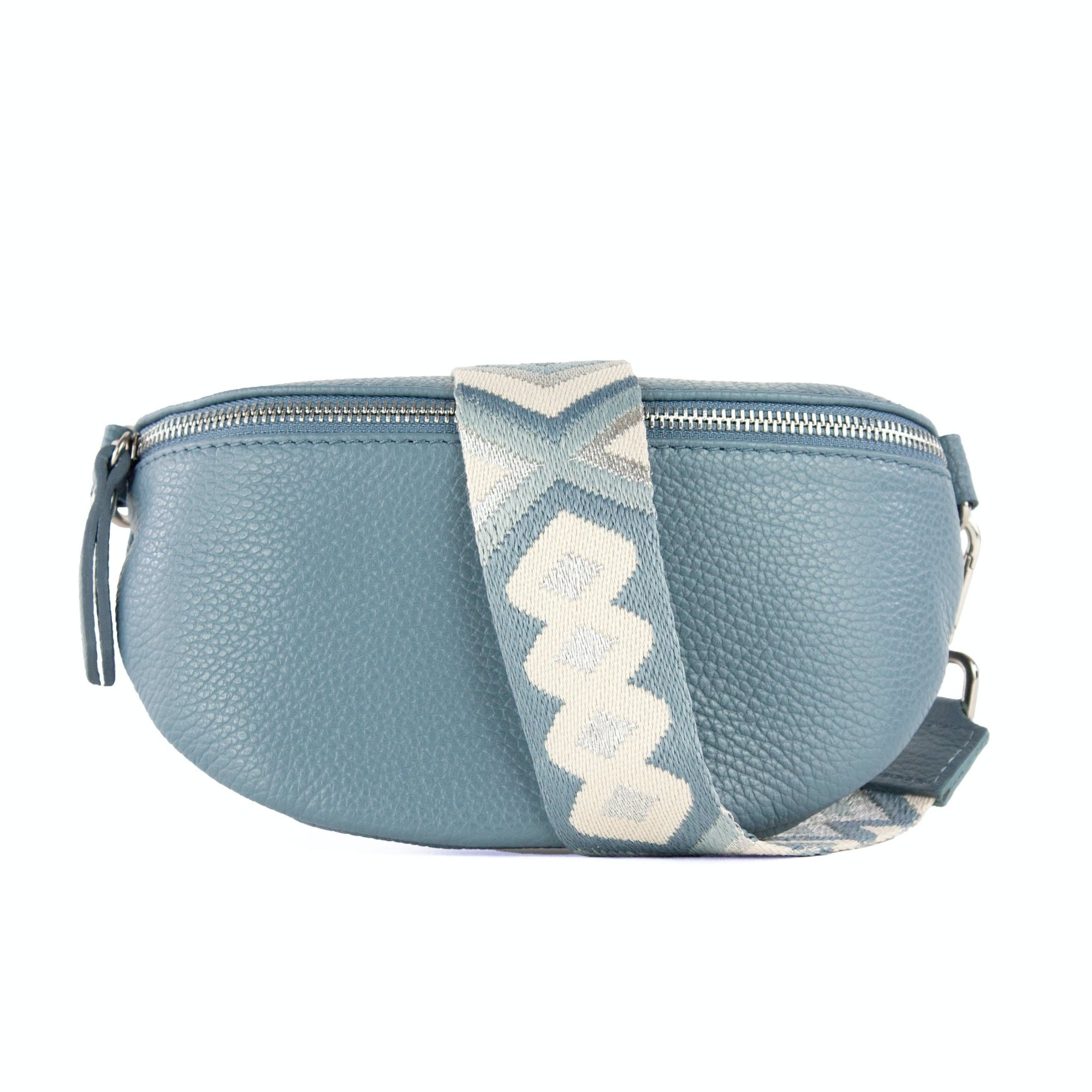 lepelou - leder - Bauchtasche - TONI blau - LPBTONBLAS3