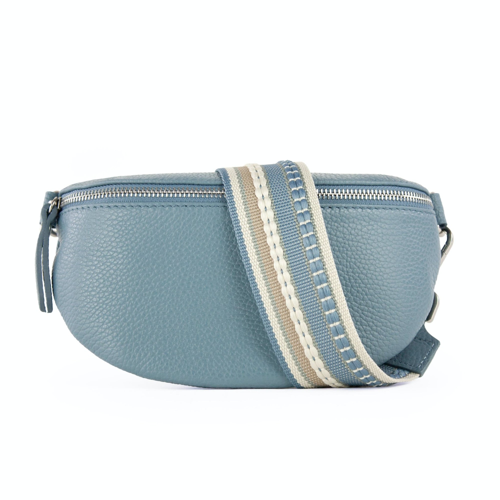 lepelou - leder - Bauchtasche - TONI blau - LPBTONBLAS4