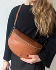 lepelou - leder - Bauchtasche - TONI cognac - LPBTONCOGS