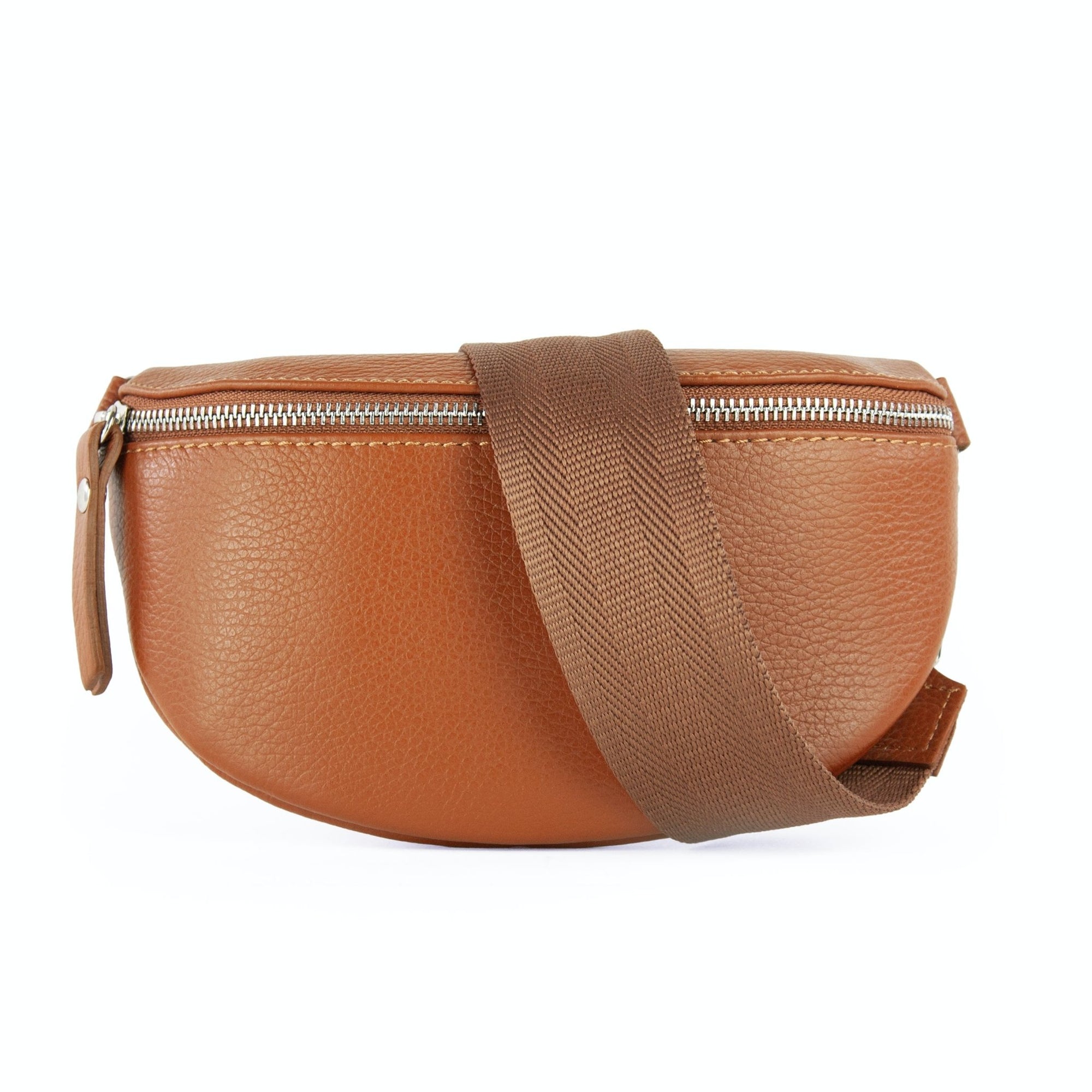 lepelou - leder - Bauchtasche - TONI cognac mit Wechselgurt | S - L - LPBTONCOGS6