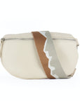 lepelou - leder - Bauchtasche - TONI creme mit Wechselgurt | S - L - LPBTONCRES4