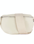 lepelou - leder - Bauchtasche - TONI creme mit Wechselgurt | S - L - LPBTONCRES5