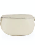 lepelou - leder - Bauchtasche - TONI creme mit Wechselgurt | S - L - LPBTONCRES6