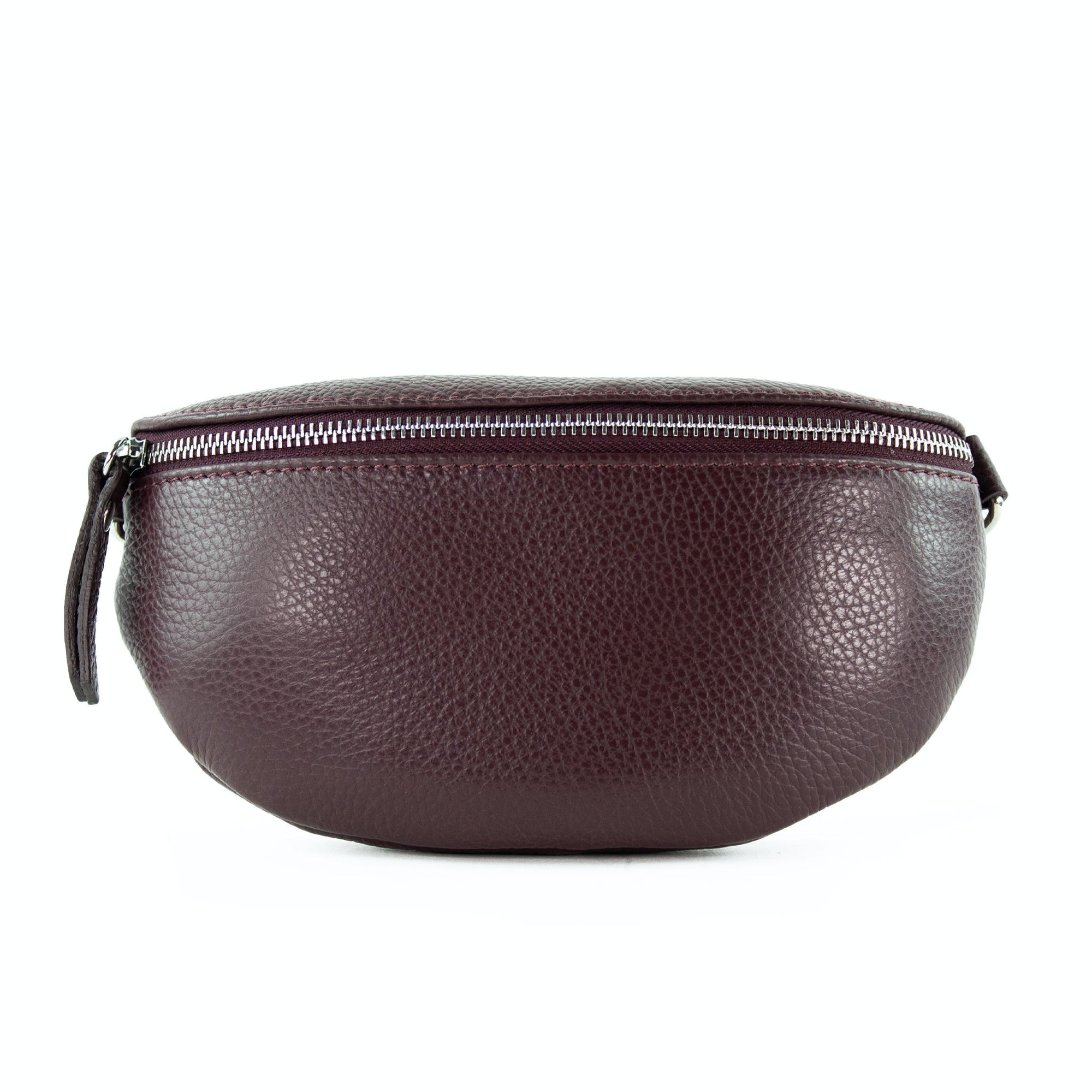 lepelou - leder - Bauchtasche - TONI dunkel bordeaux mit Wechselgurt | S - L - LPBTONDBOS1