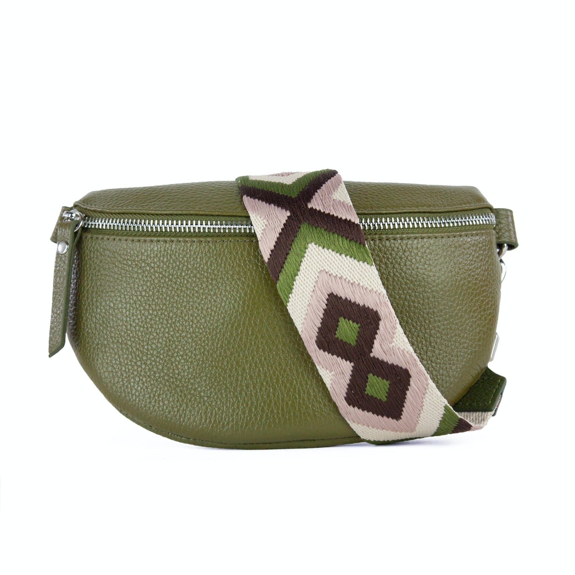 lepelou - leder - Bauchtasche - TONI khaki - LPBTONKHAS1