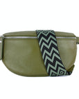 lepelou - leder - Bauchtasche - TONI khaki - LPBTONKHAS2