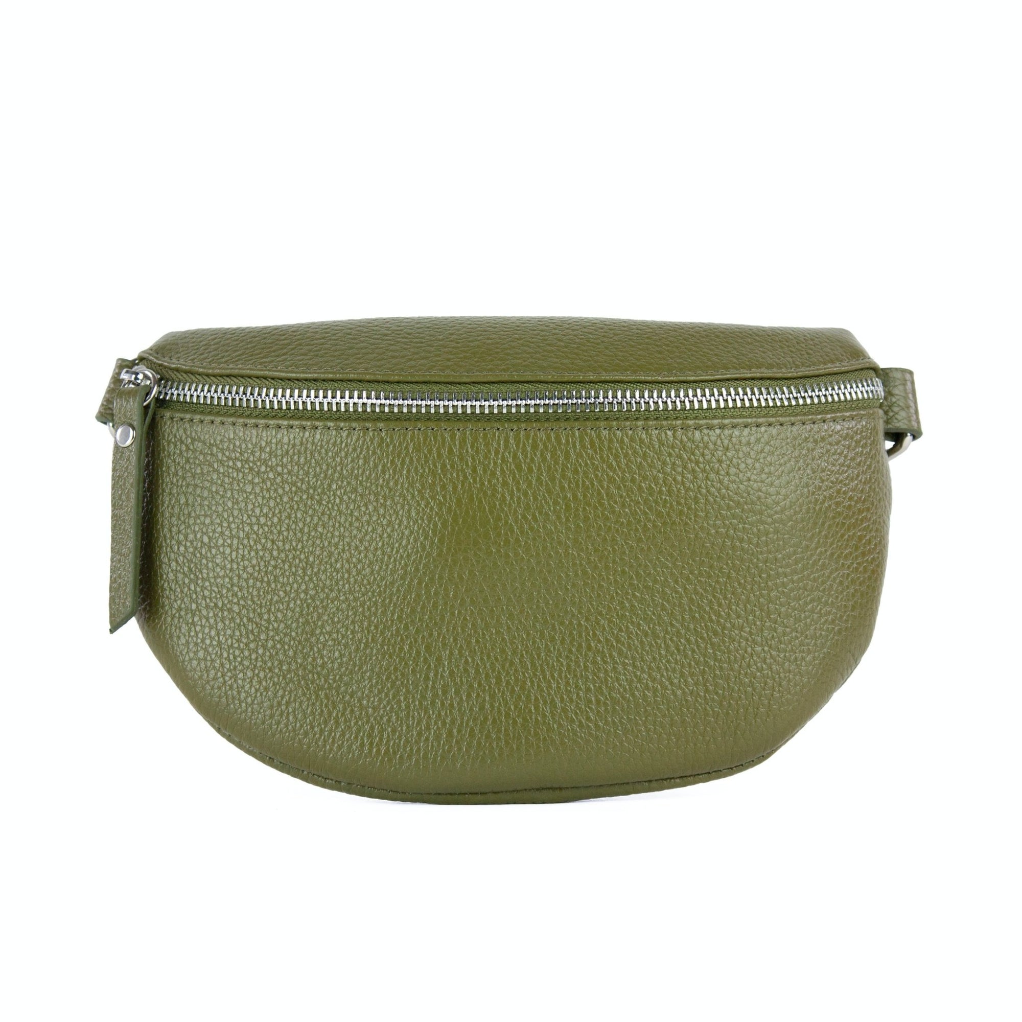 lepelou - leder - Bauchtasche - TONI khaki mit Wechselgurt | S - L - LPBTONKHAS5