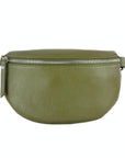 lepelou - leder - Bauchtasche - TONI khaki mit Wechselgurt | S - L - LPBTONKHAS5