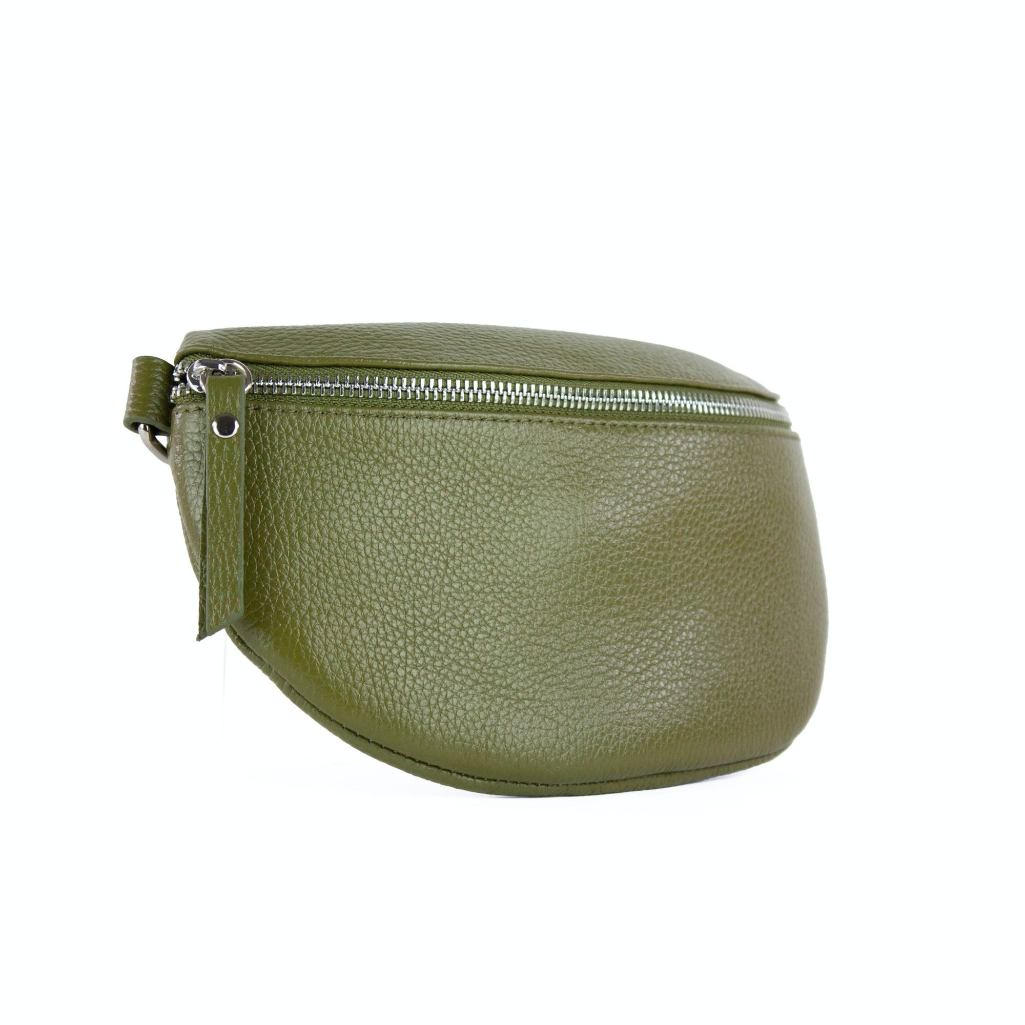 lepelou - leder - Bauchtasche - TONI khaki mit Wechselgurt | S - L - LPBTONKHAS5