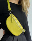 lepelou - leder - Bauchtasche - TONI limette - LPBTONLIMS