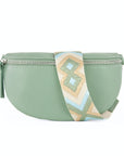 lepelou - leder - Bauchtasche - TONI mint mit Wechselgurt | S - L - LPBTONMINS1