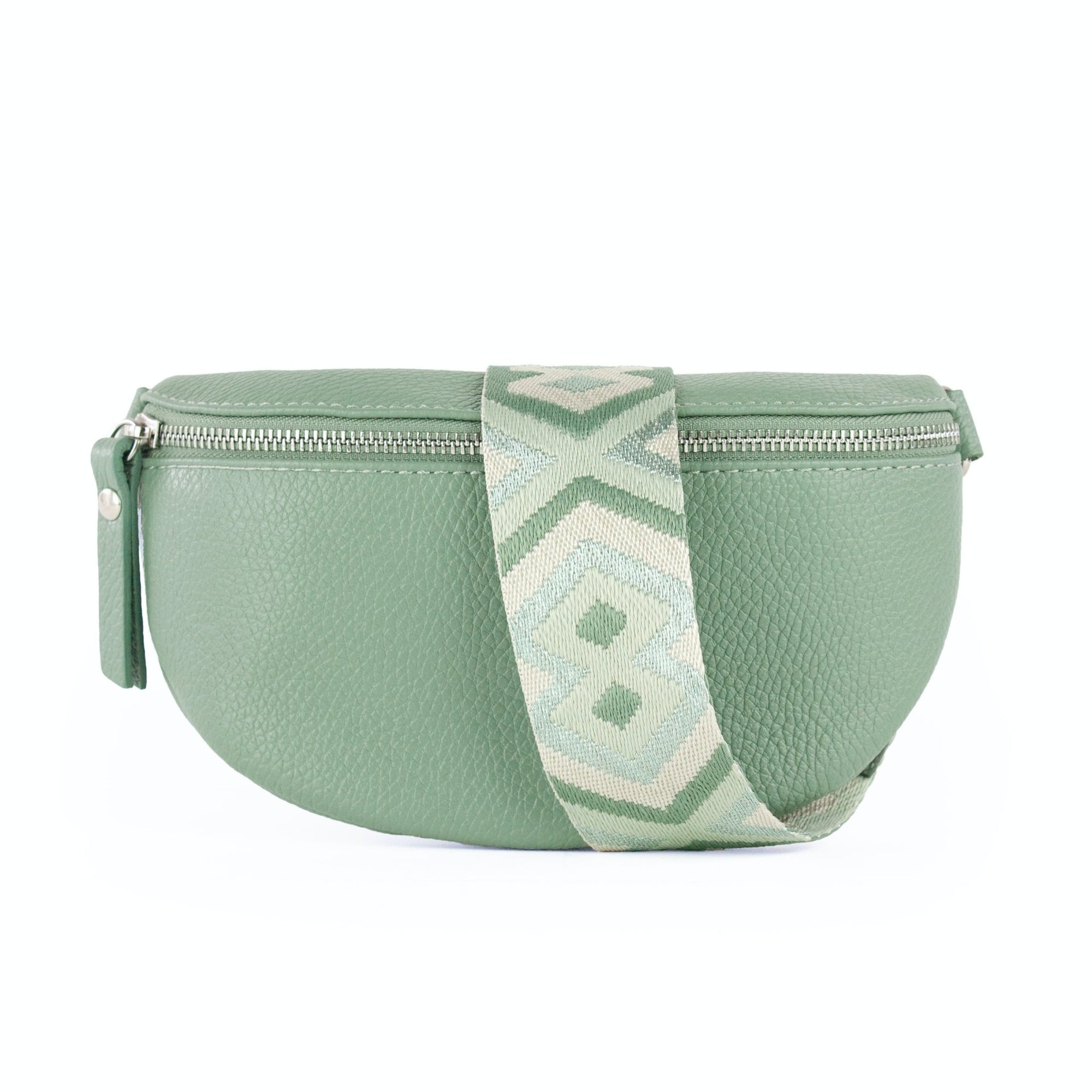 lepelou - leder - Bauchtasche - TONI mint mit Wechselgurt | S - L - LPBTONMINS3