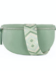 lepelou - leder - Bauchtasche - TONI mint mit Wechselgurt | S - L - LPBTONMINS3