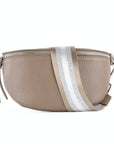 lepelou - leder - Bauchtasche - TONI taupe mit Wechselgurt | S - L - LPBTONTAUS5