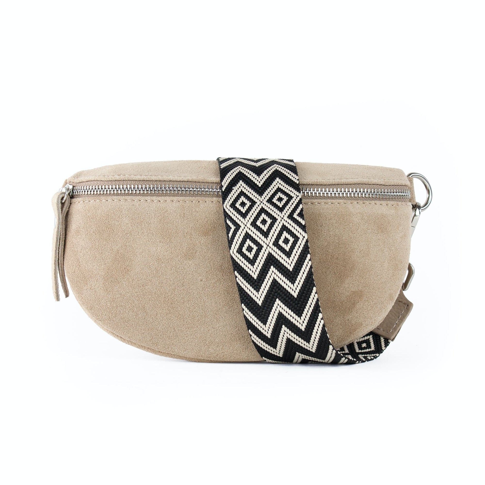 lepelou - leder - Bauchtasche - Wildleder Bauchtasche beige mit Wechselgurt | S - L - LPBVALBEIS1