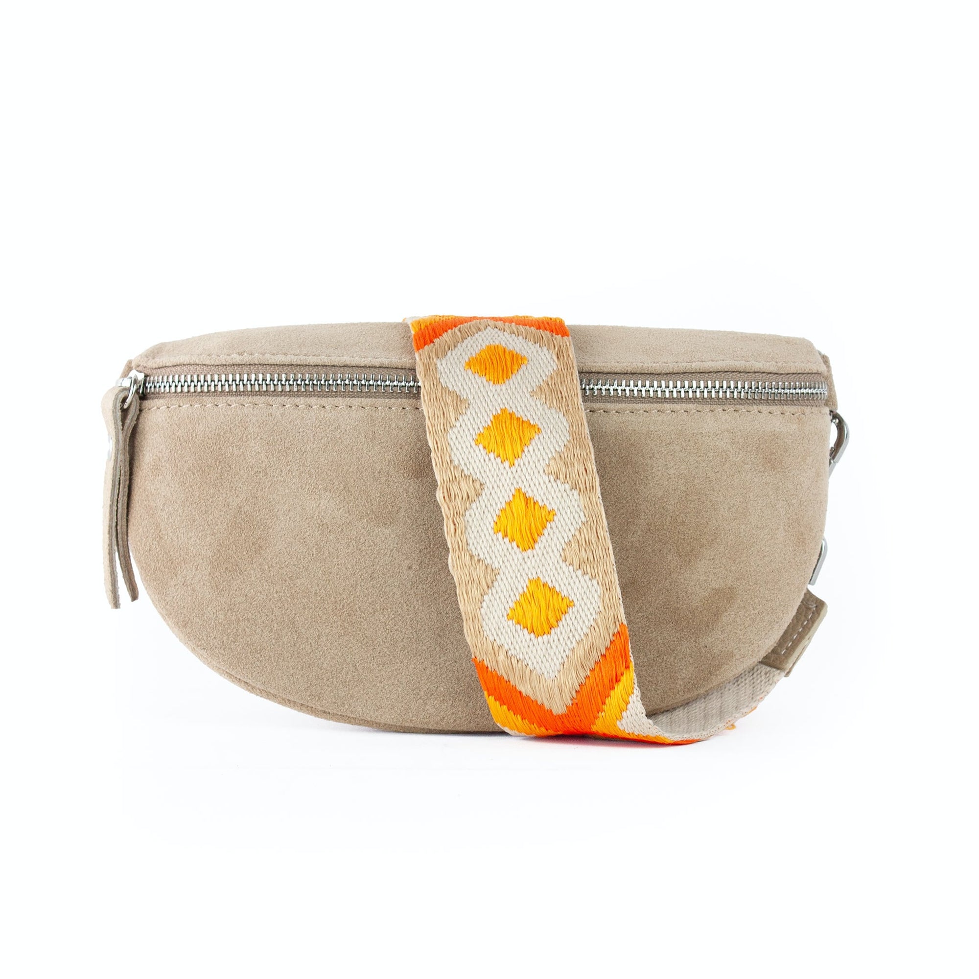 lepelou - leder - Bauchtasche - Wildleder Bauchtasche beige mit Wechselgurt | S - L - LPBVALBEIS2