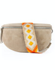 lepelou - leder - Bauchtasche - Wildleder Bauchtasche beige mit Wechselgurt | S - L - LPBVALBEIS2