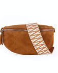 lepelou - leder - Bauchtasche - Wildleder Bauchtasche cognac mit Wechselgurt | S - L - LPBVALCOGM1