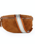 lepelou - leder - Bauchtasche - Wildleder Bauchtasche cognac mit Wechselgurt | S - L - LPBVALCOGS3