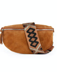 lepelou - leder - Bauchtasche - Wildleder Bauchtasche cognac mit Wechselgurt | S - L - LPBVALCOGS5