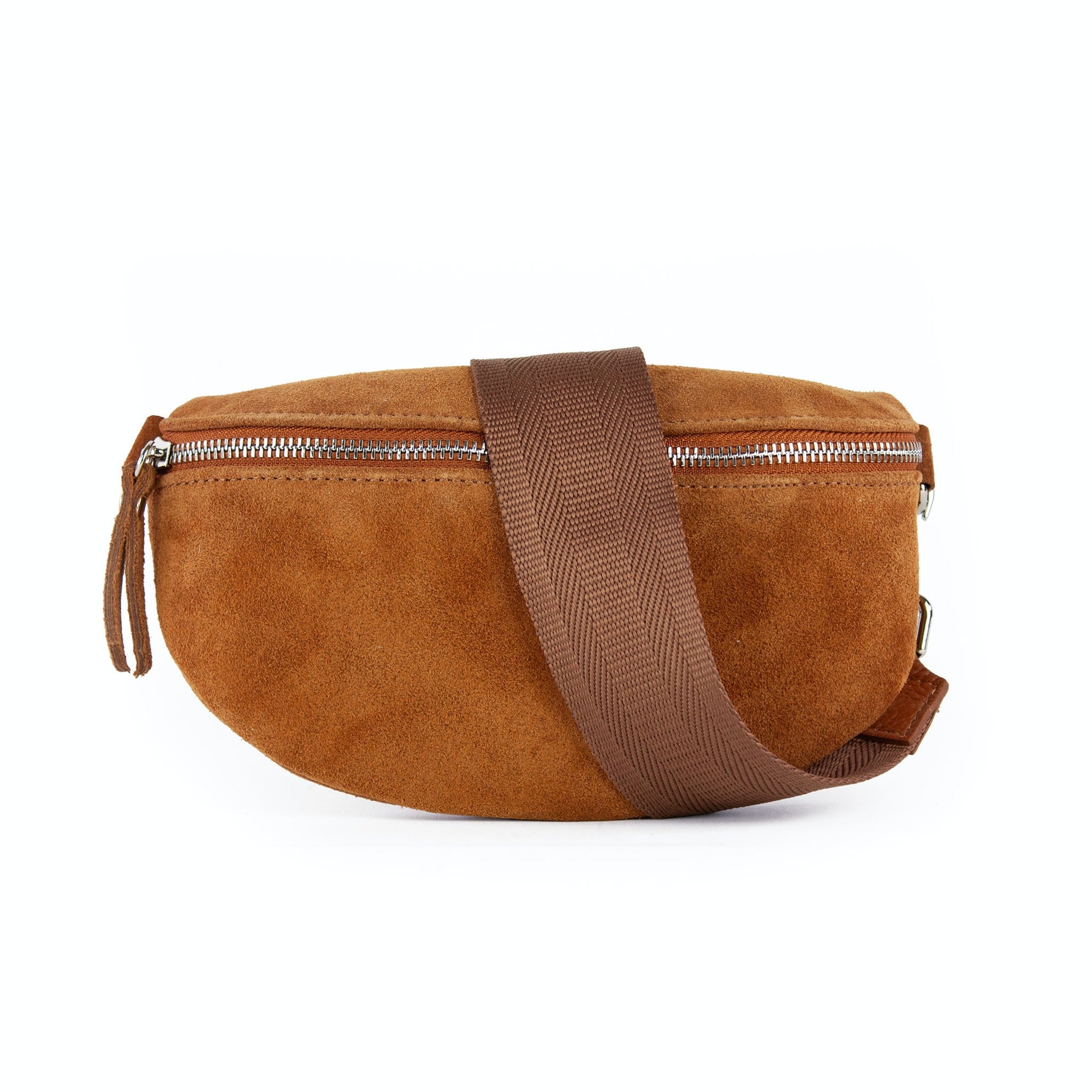 lepelou - leder - Bauchtasche - Wildleder Bauchtasche cognac mit Wechselgurt | S - L - LPBVALCOGS6