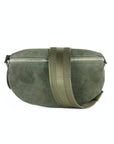 lepelou - leder - Bauchtasche - Wildleder Bauchtasche khaki mit Wechselgurt | S - L - LPBVALKHAS5