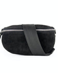 lepelou - leder - Bauchtasche - Wildleder Bauchtasche schwarz mit Wechselgurt | S - L - LPBVALSCHS6