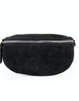 lepelou - leder - Bauchtasche - Wildleder Bauchtasche schwarz mit Wechselgurt | S - L - LPBVALSCHS8