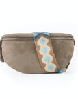 lepelou - leder - Bauchtasche - Wildleder Bauchtasche taupe mit Wechselgurt | S - L - LPBVALTAUS1