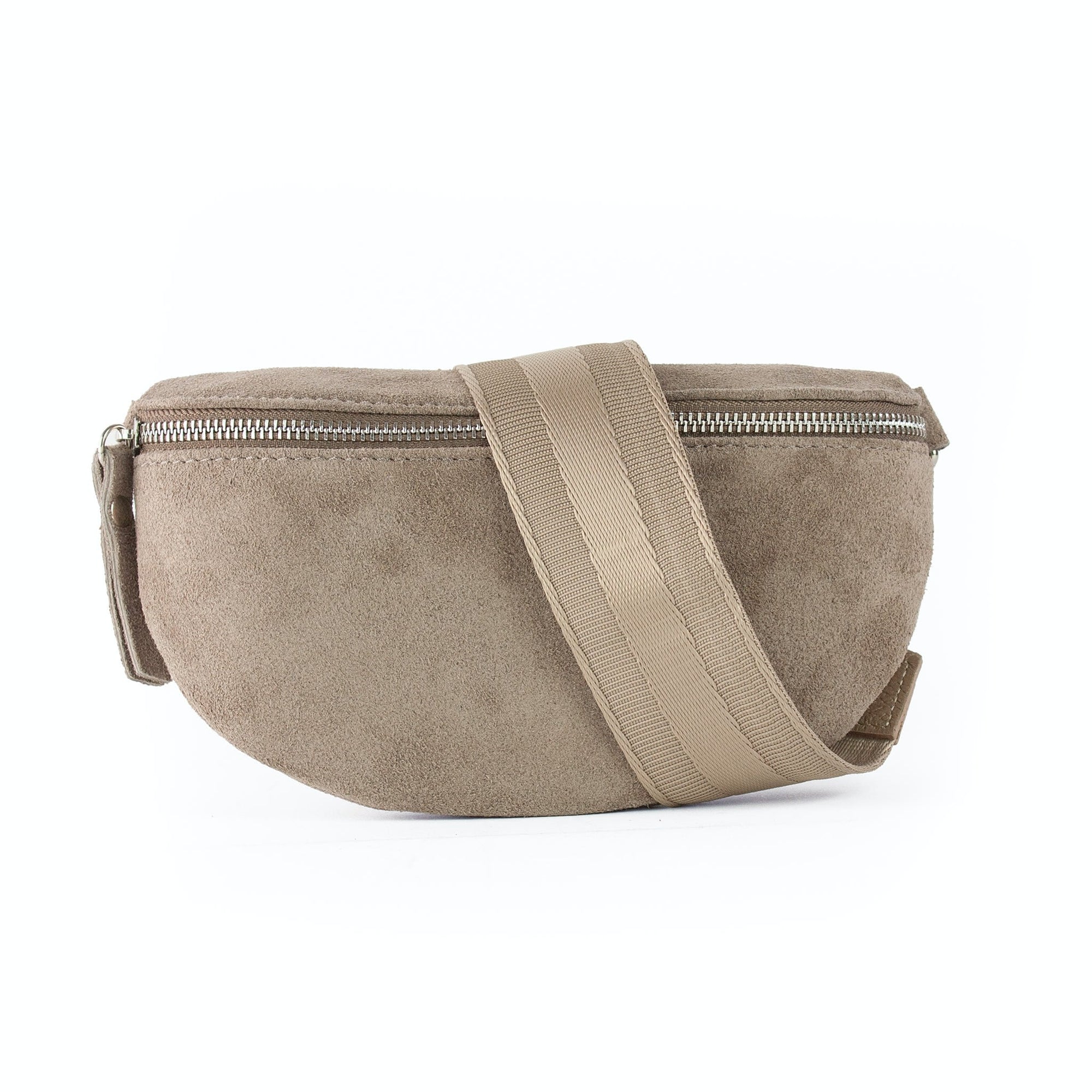 lepelou - leder - Bauchtasche - Wildleder Bauchtasche taupe mit Wechselgurt | S - L - LPBVALTAUS3