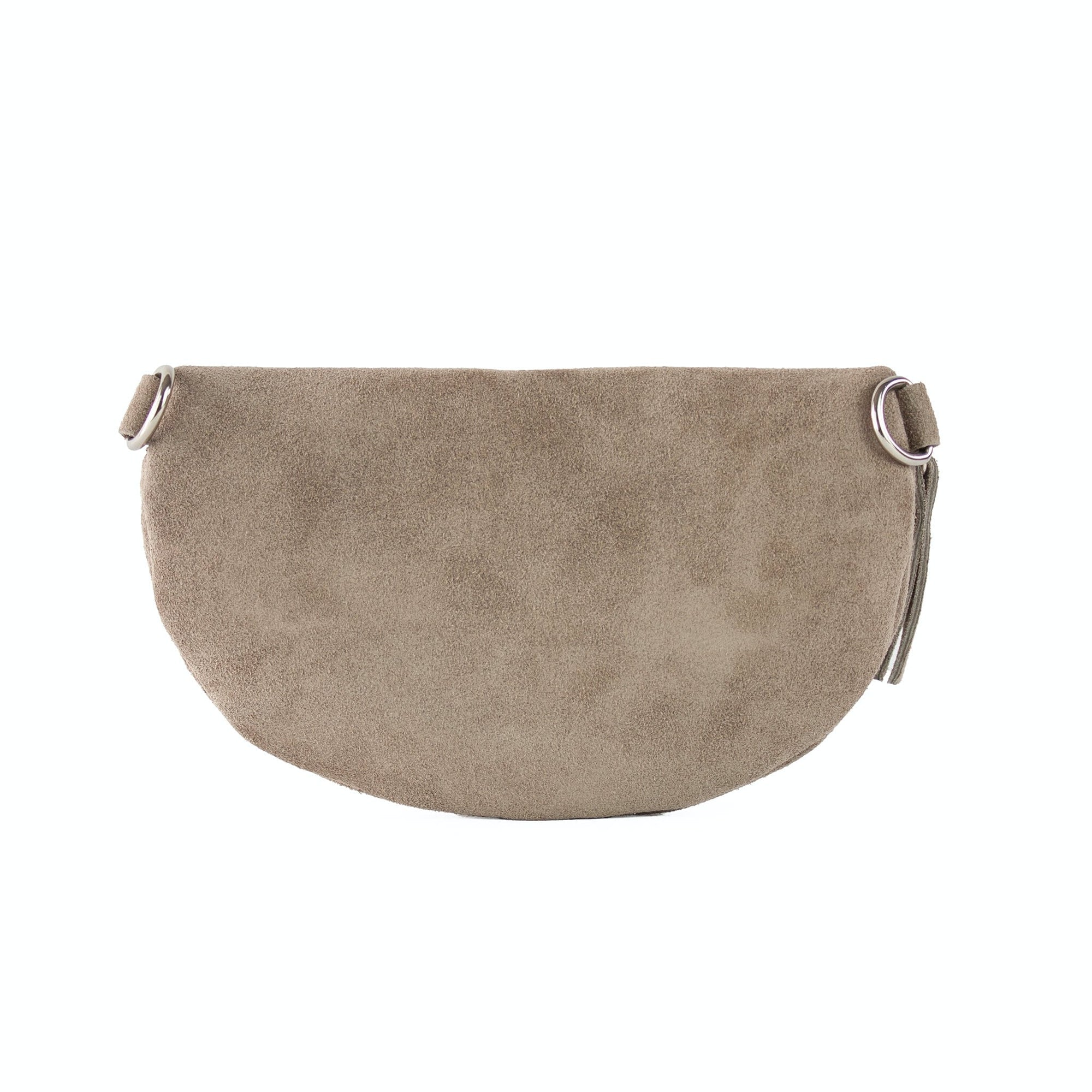 lepelou - leder - Bauchtasche - Wildleder Bauchtasche taupe mit Wechselgurt | S - L - LPBVALTAUS5