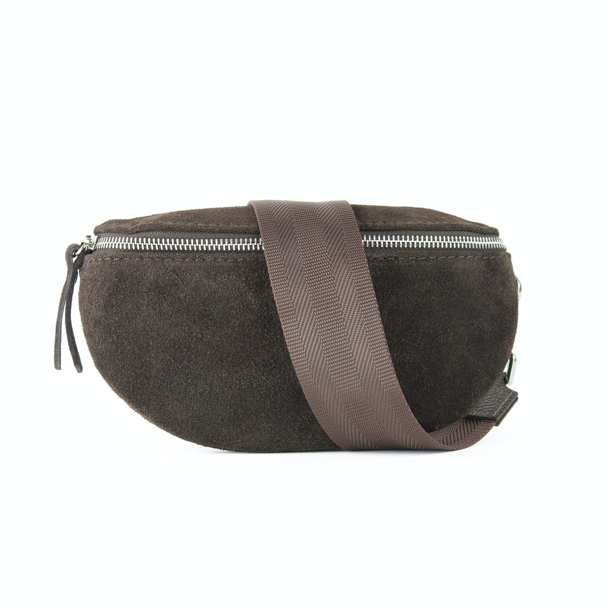 lepelou - leder - Bauchtasche - Wildleder Bauchtasche VALENTINA dunkelbraun - LPBVALDBRS2