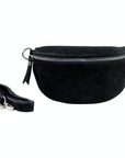 lepelou - leder - Bauchtasche - Wildleder Bauchtasche VALENTINA schwarz - LPBVALSCHS