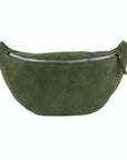 lepelou - leder - Bauchtasche - Wildleder Bauchtasche VALENTINA XL khaki - LPBVALKHAXL