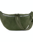 lepelou - leder - Bauchtasche - Wildleder Bauchtasche VALENTINA XL khaki - LPBVALKHAXL5