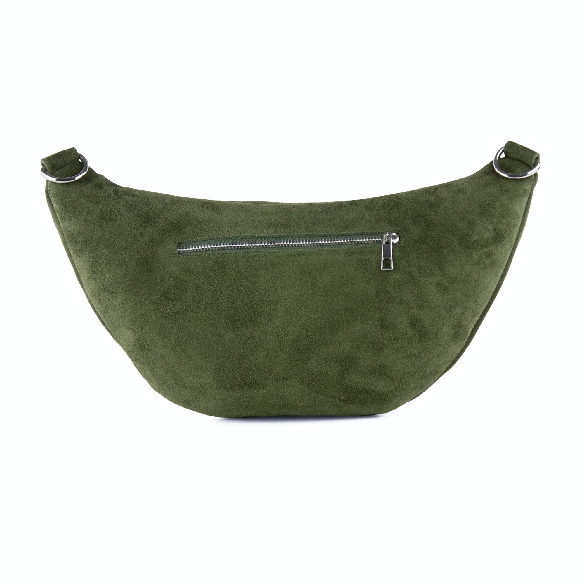 lepelou - leder - Bauchtasche - Wildleder Bauchtasche VALENTINA XL khaki - LPBVALKHAXL5