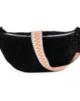 lepelou - leder - Bauchtasche - Wildleder Bauchtasche VALENTINA XL schwarz - LPBVALSCHXL1