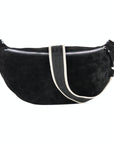 lepelou - leder - Bauchtasche - Wildleder Bauchtasche VALENTINA XL schwarz - LPBVALSCHXL5