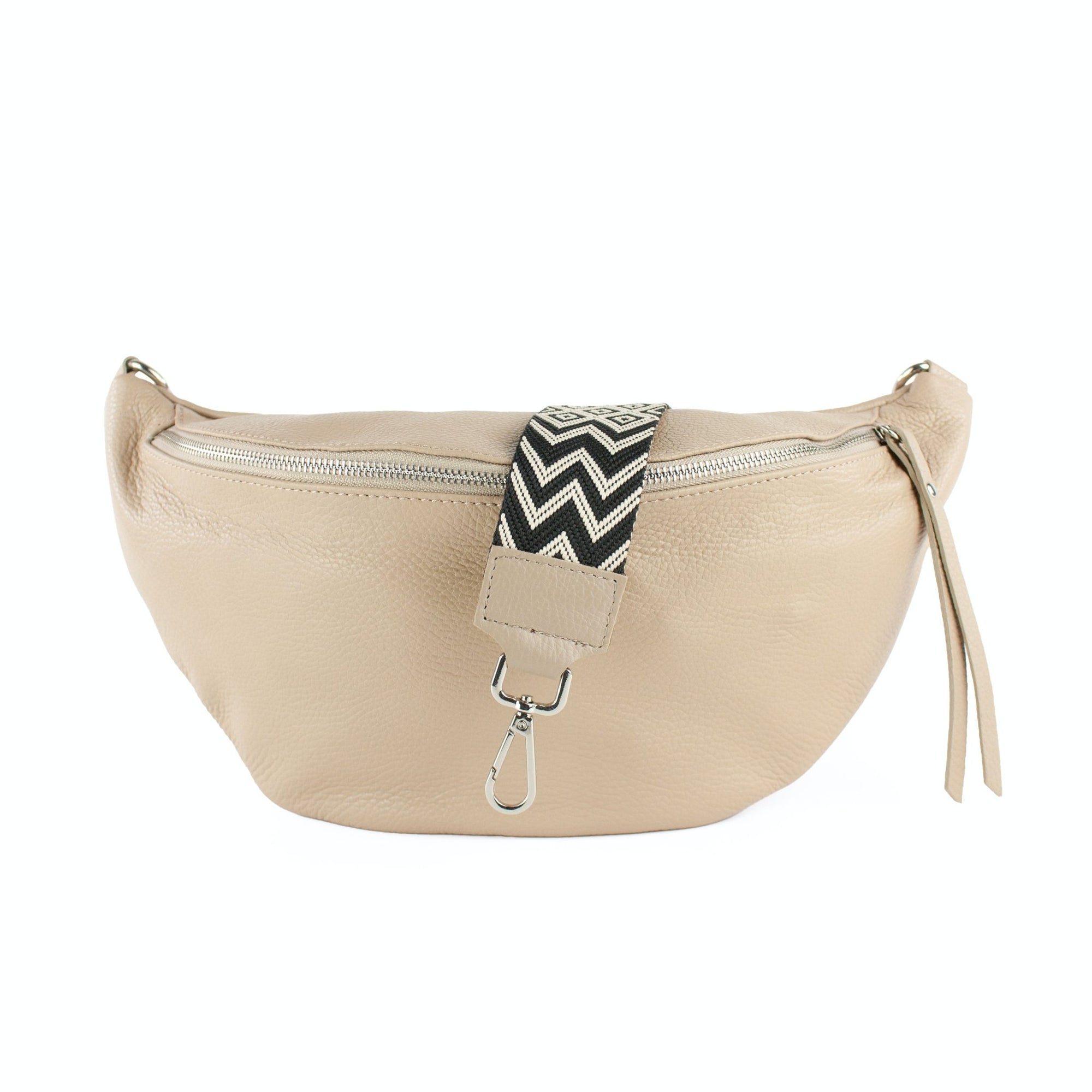 lepelou - leder - Bauchtasche - XL Bauchtasche LARA beige - LPBLARBEIE1