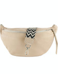 lepelou - leder - Bauchtasche - XL Bauchtasche LARA beige - LPBLARBEIE1