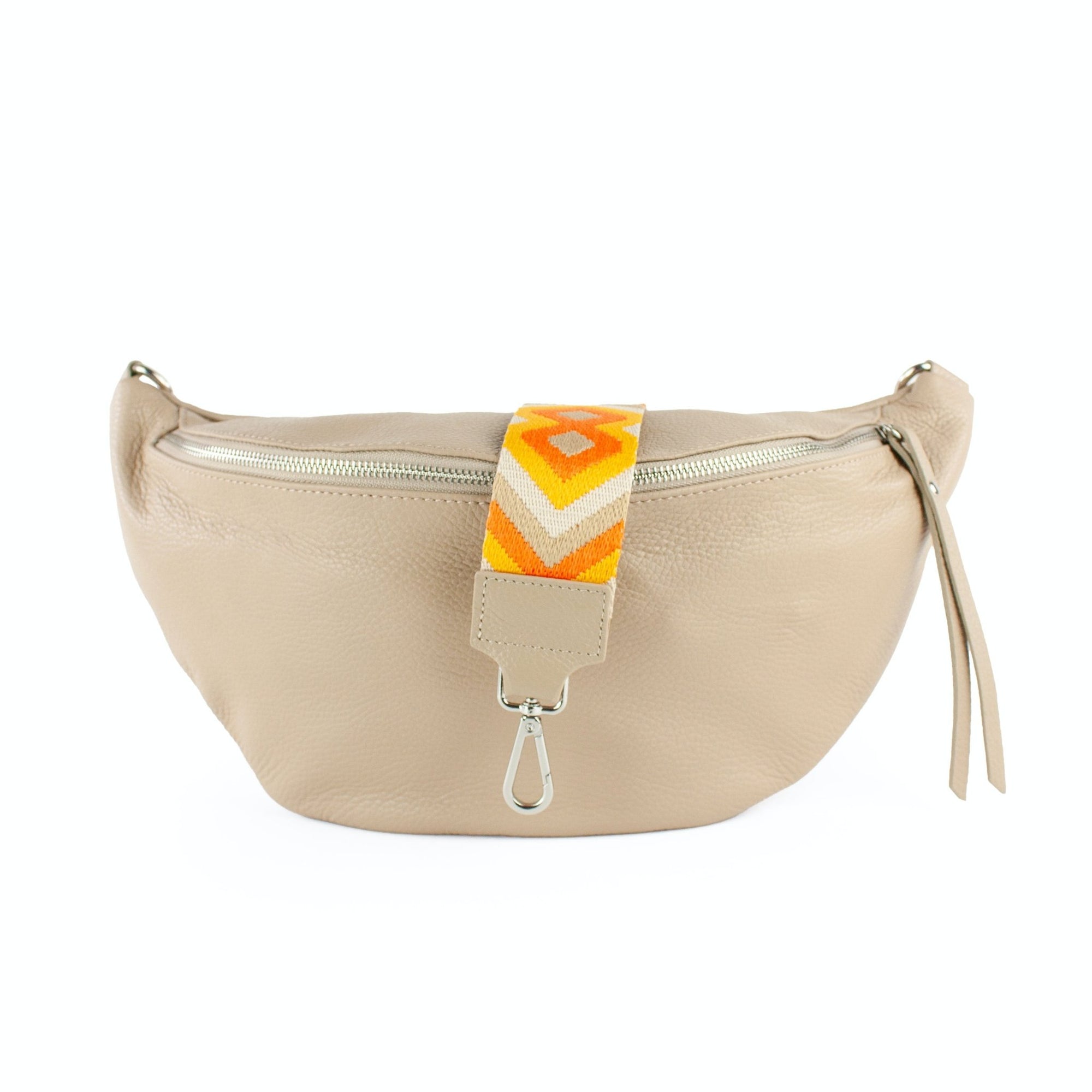 lepelou - leder - Bauchtasche - XL Bauchtasche LARA beige - LPBLARBEIE2