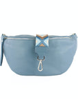 lepelou - leder - Bauchtasche - XL Bauchtasche LARA blau - LPBLARBLAE1