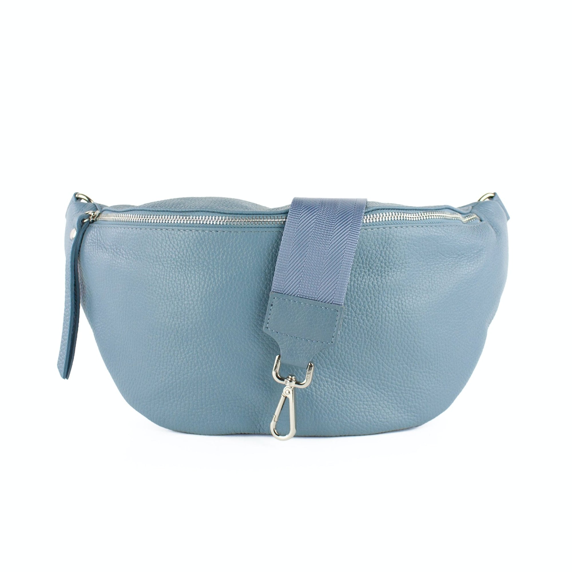 lepelou - leder - Bauchtasche - XL Bauchtasche LARA blau - LPBLARBLAE2