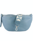 lepelou - leder - Bauchtasche - XL Bauchtasche LARA blau - LPBLARBLAE3