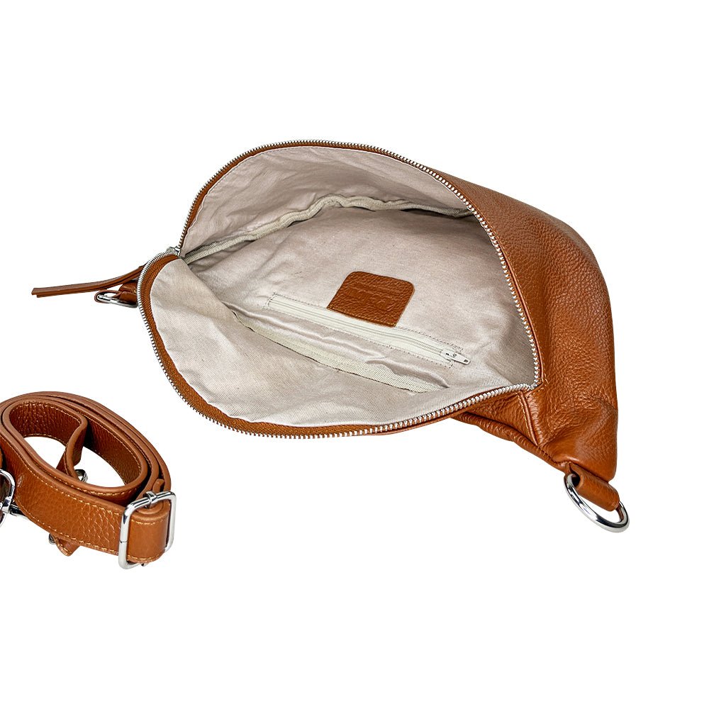 lepelou - leder - Bauchtasche - XL Bauchtasche LARA cognac - LPBLARCOGE7